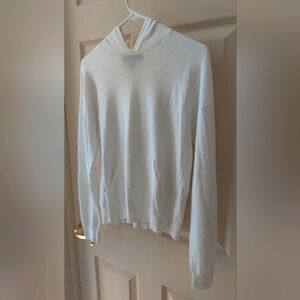 Forever 21 White Hooded Sweater Women's Size Small